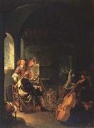 Frans van Mieris The Connoisseur in the Artist s Studio painting